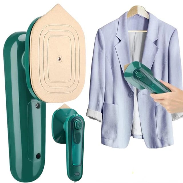 Mini 2-in-1 Travel Steamer & Iron Box – Compact Handheld Wrinkle Remover for Wet & Dry Ironing, Functions as a Full Iron Box