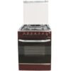 Ramtons 4 Gas 55X55 Dark Red Cooker - EB/303