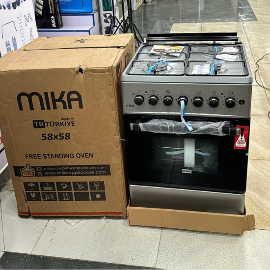 Mika 58×58 MST58U31E3SLEM Standing Cooker With Electric Oven & Rotisserie