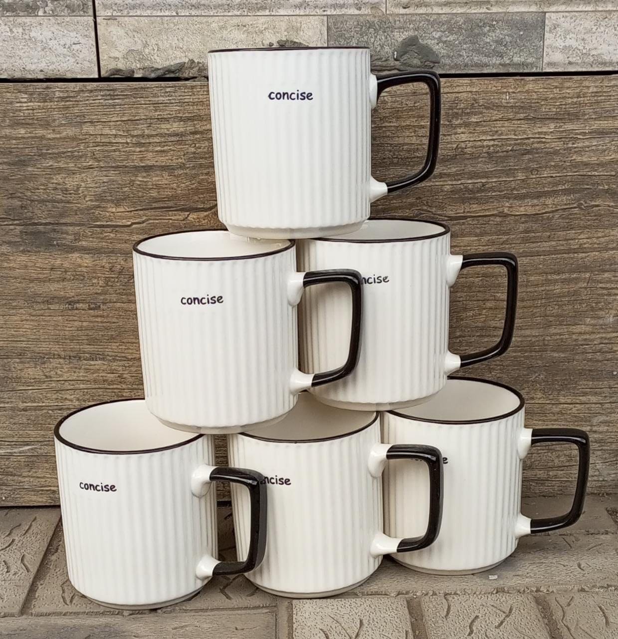 Set of 6 Japanese Ceramic Mugs