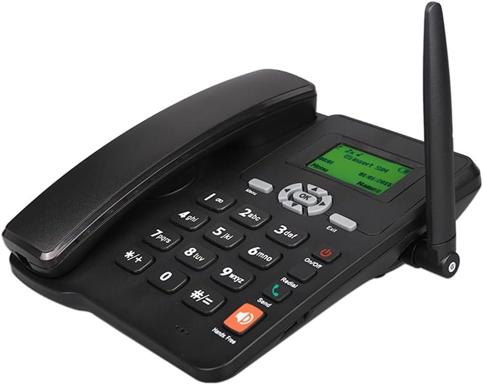 GSM Desktop Phone – Wireless Dual SIM Landline & Mobile Connectivity